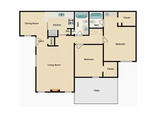 Riverwalk Fort Worth floor plan 6