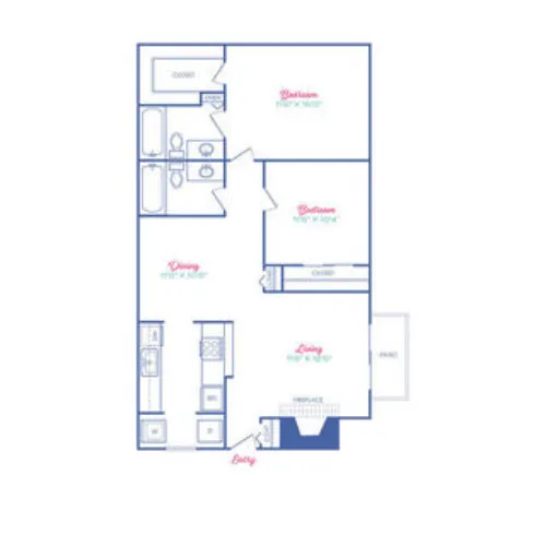 Sagamore Apartment Homes Benbrook floor plan 15