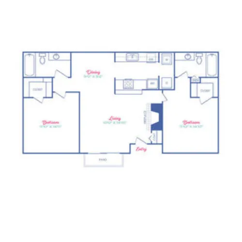 Sagamore Apartment Homes Benbrook floor plan 16