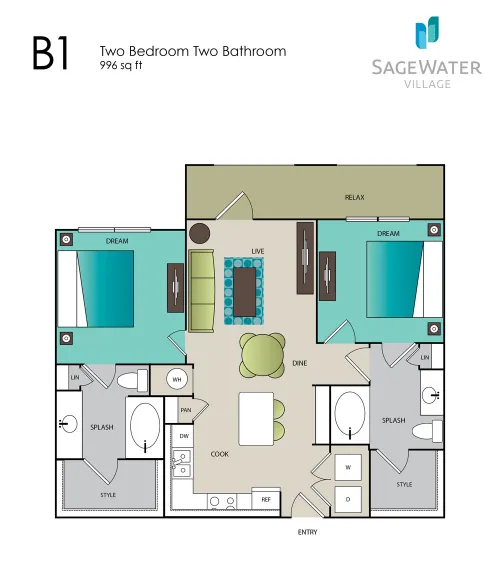 SageWater Village Fort Worth FLoorPlan 14