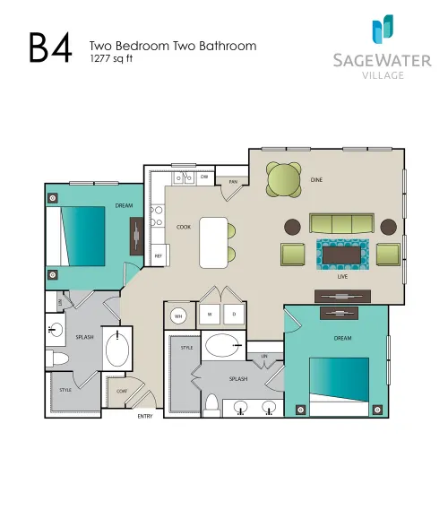 SageWater Village Fort Worth FLoorPlan 18