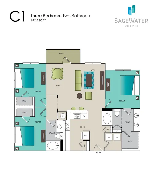 SageWater Village Fort Worth FLoorPlan 22