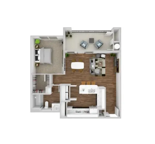 Seleno at Harris Road 55+ Arlington floor plan 1