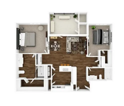 Seleno at Harris Road 55+ Arlington floor plan 2