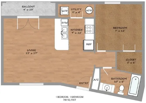 Seven Twelve Lofts Denton FloorPlan 2