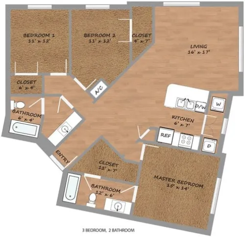 Seven Twelve Lofts Denton FloorPlan 4