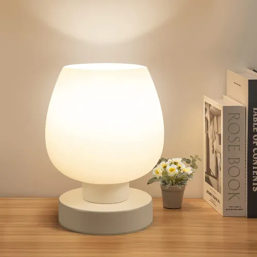 Simple Designs Glass Table Lamp