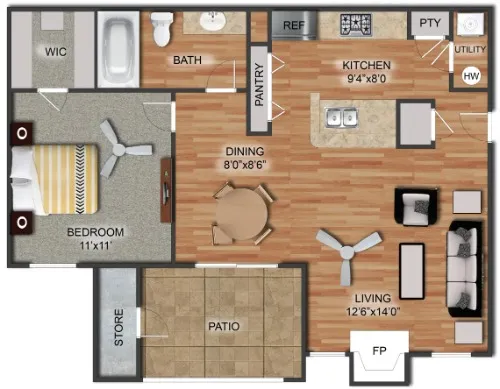 Southpoint Villas floor plan 1