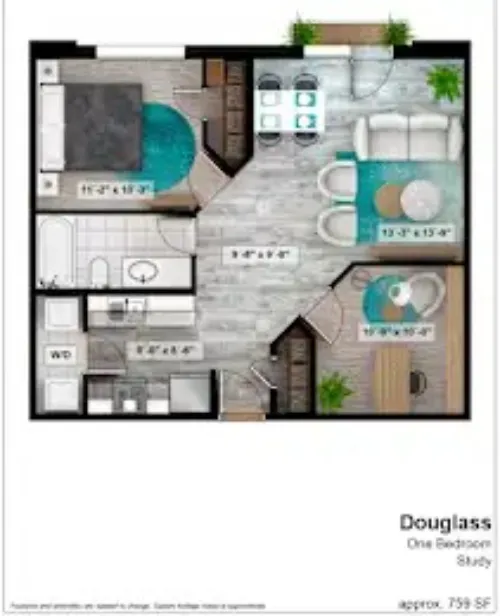 Square9 Denton FloorPlan 44