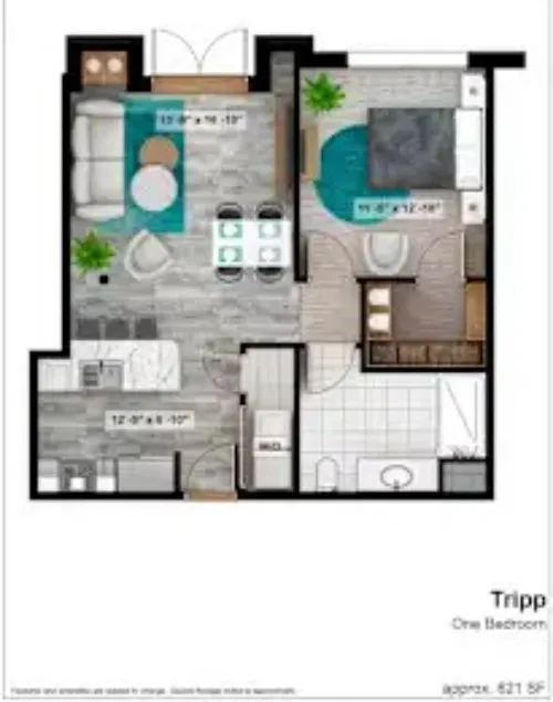 Square9 Denton FloorPlan 68