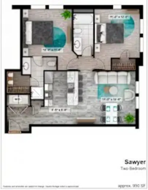Square9 Denton FloorPlan 73