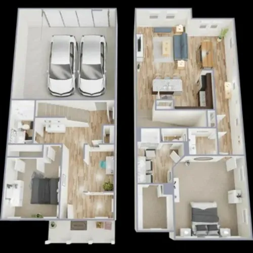 Tavolo Park Townhomes Fort Worth FloorPlan 1