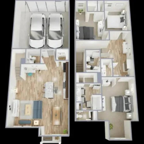 Tavolo Park Townhomes Fort Worth FloorPlan 3