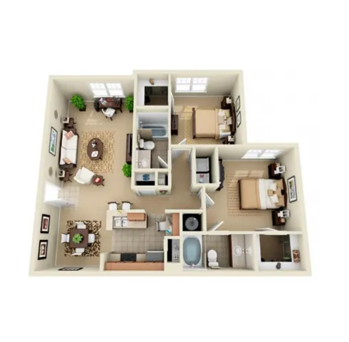 The Atlantic Station Fort Worth Floorplan 3