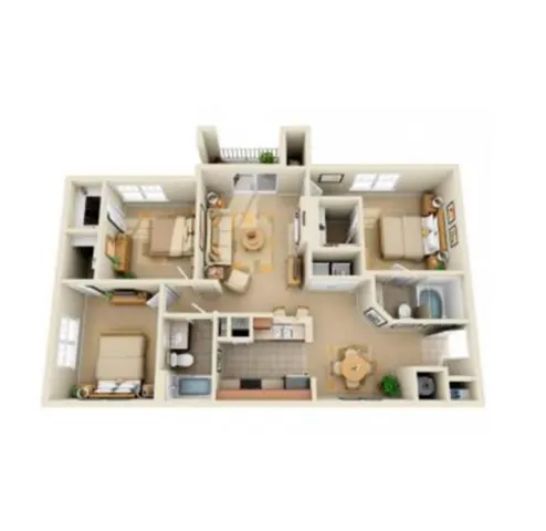 The Atlantic Station Fort Worth Floorplan 5
