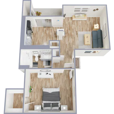 The Blakely Apartments Arlington Floorplan 1