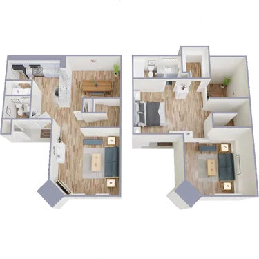 The Blakely Apartments Arlington Floorplan 4