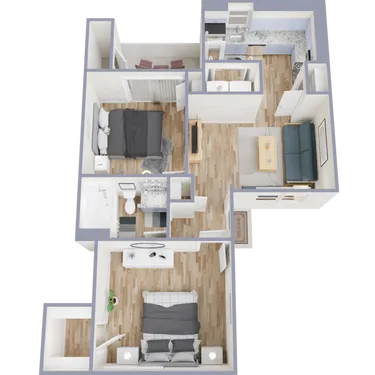 The Blakely Apartments Arlington Floorplan 5