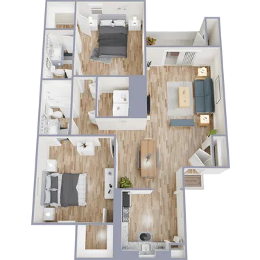 The Blakely Apartments Arlington Floorplan 7