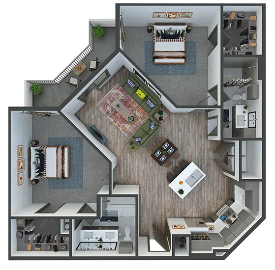 The Bowery at Southside Fort Worth Floorplan 13