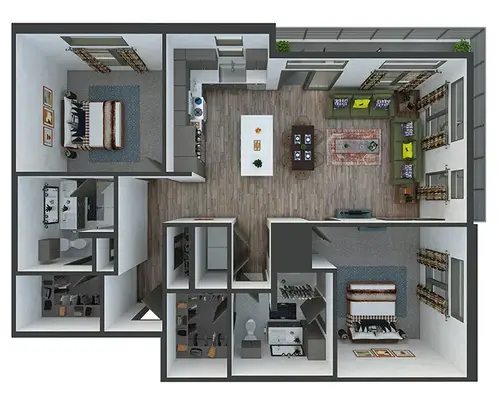 The Bowery at Southside Fort Worth Floorplan 14
