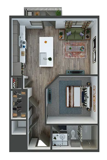 The Bowery at Southside Fort Worth Floorplan 3
