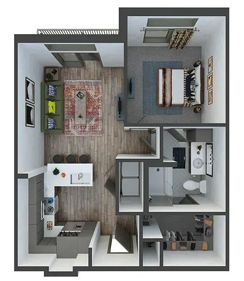 The Bowery at Southside Fort Worth Floorplan 4