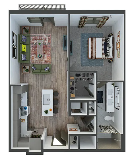 The Bowery at Southside Fort Worth Floorplan 6
