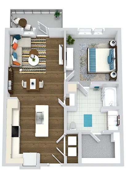 The Bowery at Southside Fort Worth Floorplan 7
