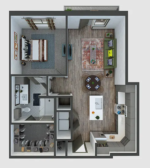 The Bowery at Southside Fort Worth Floorplan 9