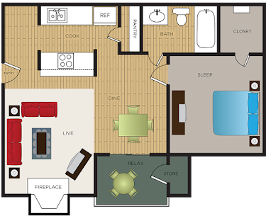 The Brittany Fort Worth Floorplan 3