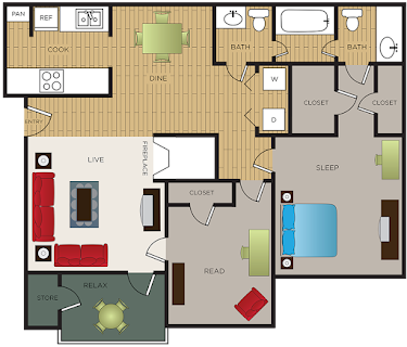 The Brittany Fort Worth Floorplan 4