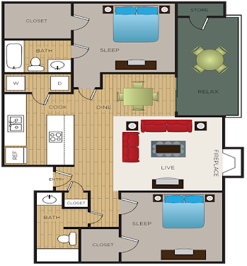The Brittany Fort Worth Floorplan 5