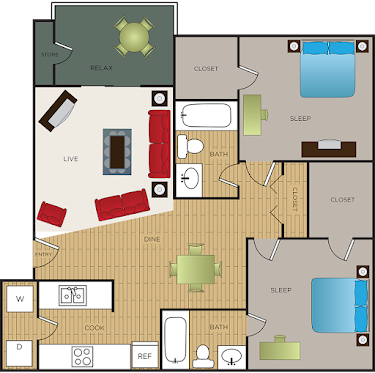 The Brittany Fort Worth Floorplan 6