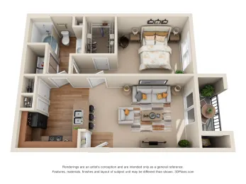 The Canyons Apartments Fort Worth Floorplan 3