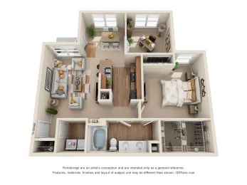 The Canyons Apartments Fort Worth Floorplan 8