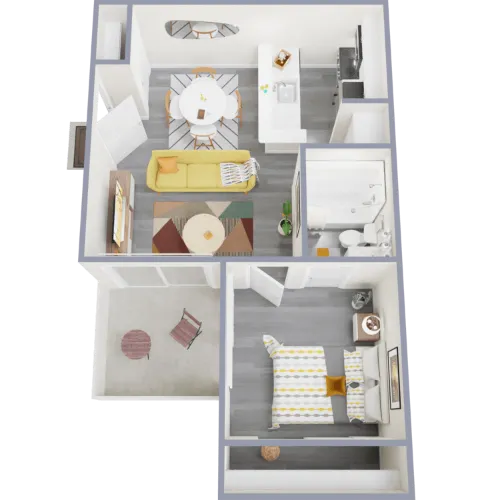 The Carmin Arlington Floorplan 1