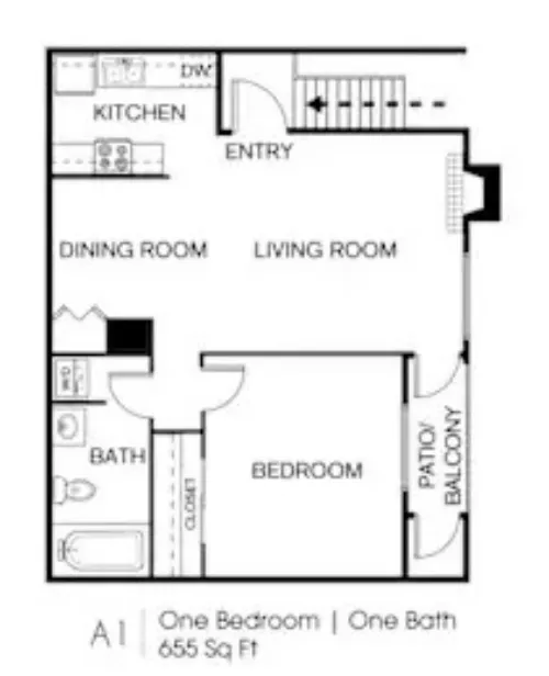 The Celine Fort Worth FloorPlan 1