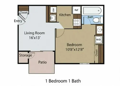 The Creek at Brookhollow Arlington FloorPlan 1