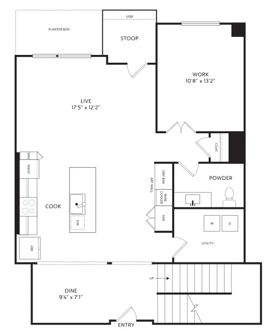 The Crescent Residences Fort Worth Apartment Floorplan 20