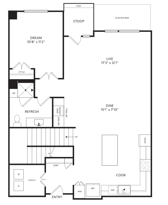 The Crescent Residences Fort Worth Apartment Floorplan 24