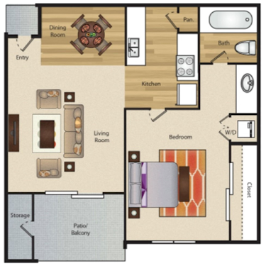 The Crosby Fort Worth Floorplan 4