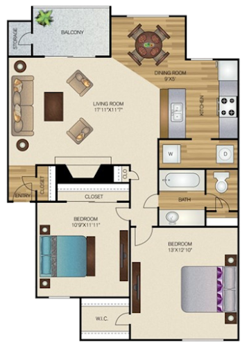 The Crosby Fort Worth Floorplan 8
