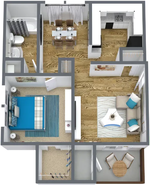 The District on Collins Arlington Floorplan 2