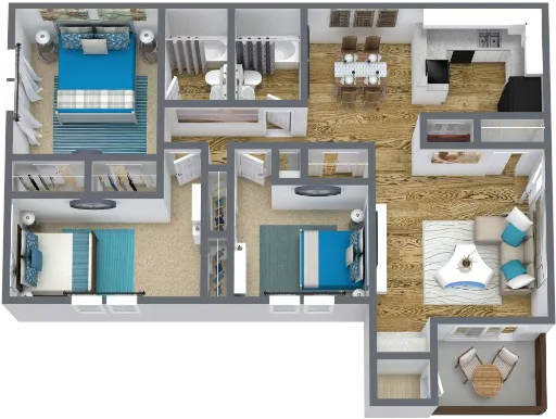 The District on Collins Arlington Floorplan 4
