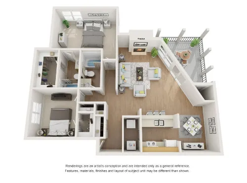 The Griffin Apartments Fort Worth Floorplan 10