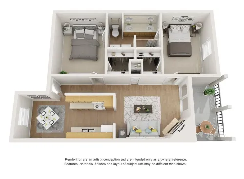 The Griffin Apartments Fort Worth Floorplan 11