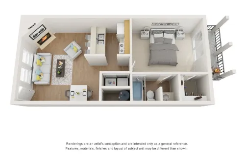 The Griffin Apartments Fort Worth Floorplan 2