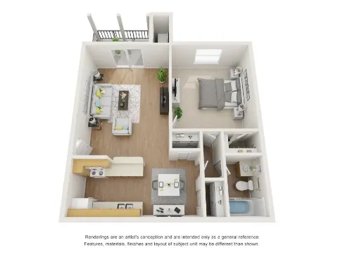 The Griffin Apartments Fort Worth Floorplan 3