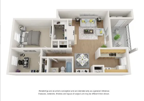 The Griffin Apartments Fort Worth Floorplan 7
